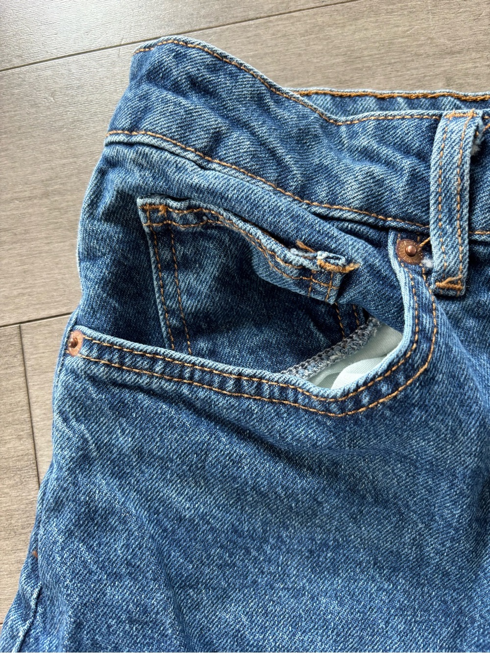 H&M Wide-Leg High-Rise Jeans in Blue Denim - Picture 7 of 14